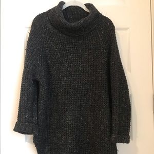 Free People Gray Oversized Sweater
